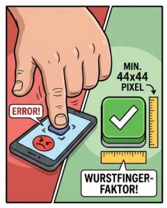 Smartphone oder Computer? Wer im Internet wirklich das Sagen hat 4 Buttongrösse 44x44px im Minimum