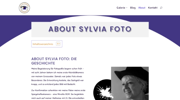 website sylvia foto about