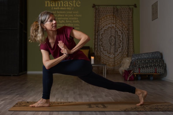 Yoga-Position Foto-Shooting